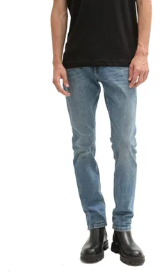 Produktbild von TOM TAILOR Herren 1042684 Josh Regular Slim Jeans mit Stretch, 10119 - Used Mid Stone Blue Denim, 36W / 32L