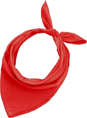 Productafbeelding van Katoenen Bandana - Zakdoek Neckerchief - Modieus Accessoire - 100% Katoen - 54 x 54 cm - Rood