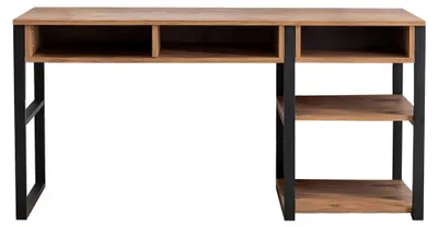 Produktbild von Taceno - Schreibtisch, 150x58x76h cm Eiche Braun, 5 Regale