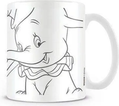 Immagine prodotto di Dumbo - Tazza da caffè "Linea" PM2779 (Taglia unica) (Bianco)