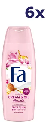 Produktbild von 6x Fa Duschgel – Cream & Oil Magnolia 250 ml