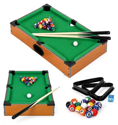 Obrázok produktu pre Detský mini biliardový stôl ECOTOYS 50 × 30 cm so sadou príslušenstva