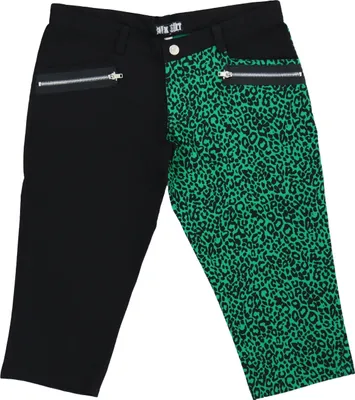 Produktbild von Nix Gut - Leo, Frauenshort Grün/Schwarz im Slim-Fit-Style Gr. M