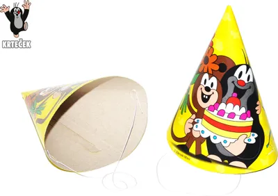 Zdjęcie produktu dla Kapelusz imprezowy Kret i przyjaciele 6 sztuk, 15 cm