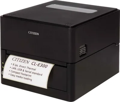 Immagine prodotto di Citizen CL-E300 - stampante di etichette - carta termica - rotolo (11,8 cm) - 203 dpi - fino a 200 mm/sec - USB 2.0, LAN, RS23