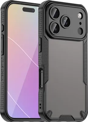 Obrázek produktu pro Pro Apple iPhone 17 Pro Armor Glaze Design Plastic Hybrid TPU Case Black