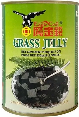 Produktbild von EAGLE-COIN Grasgelee 530g Asia Nachtisch Gras Gelee | Kräuter Gelee | GRASS JELLY