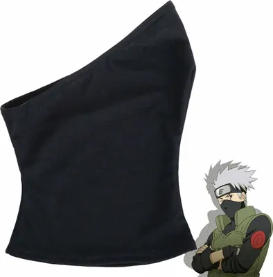 Produktbild von Cosplay Gesichtsmaske von Kakashi Hatake für Ninja Kostüm | Schwarzes Stofftuch