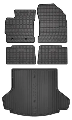 Produktbild von SolidPRO Gummifußmatten + Kofferraumwanne für Toyota Auris II 2012-2018 5-tlg – Wielganizator