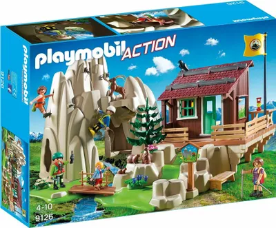 Produktbild von PLAYMOBIL Kletterfels mit Berghütte