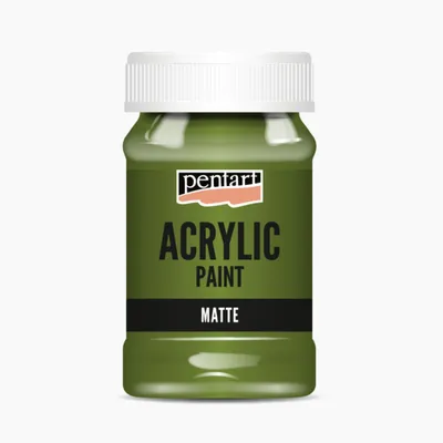Obrázek produktu pro PENTART Akrylová barva matná, 100 ml, olivová