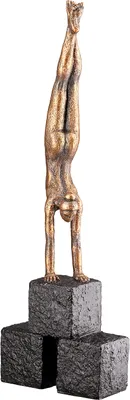 Immagine prodotto di Gilde Skulptur, Frau, "Movement", Kunstharz, bronzefarben, VE 2, L. 4 cm, B. 9 cm, H. 28.5 cm 58135 4063387581353