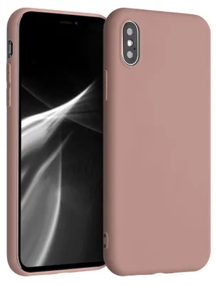 Produktbild von kwmobile Handyhülle für Apple iPhone X Hülle - TPU Case - Kabelloses Laden - Schutzhülle Cover in Winter Rose