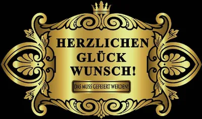 Produktbild von Oblique Unique Flaschenetikett Aufkleber Sticker Geburtstag - Herzlichen Glückwunsch