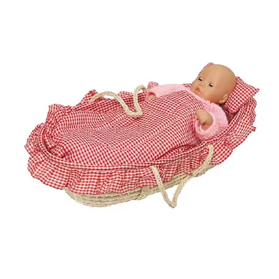 Zdjęcie produktu dla Goki Doll's carry cradle including lining,mattress,pillow,quilt, Torba do noszenia dla lalek, 4 lat(a), 640 g