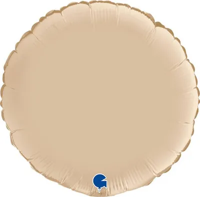 Obrázek produktu pro Fóliový balón – saténový, krémový, kulatý, 46 cm, Grabo