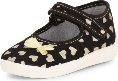 Produktbild von Ladeheid Kinder Hausschuhe LARW004 (Schwarz Herzen, 18 EU)