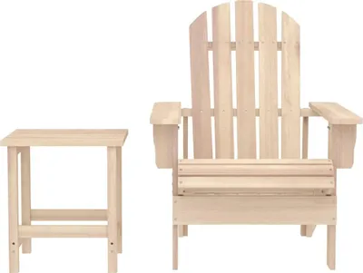 Obrázek produktu pro vidaXL Zahradní židle Adirondack se stolem z masivního jedlového dřeva