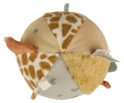 Produktbild von Sterntaler Stoffball Giraffe und Löwe - Weiche Stoffkombinationen - Gefüllt mit