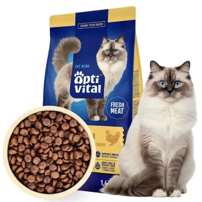 Zdjęcie produktu dla OptiVital Karma dla kota Kurczak 1,4 kg