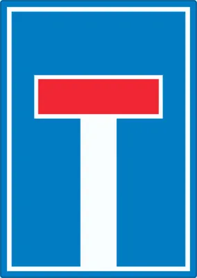 Produktbild von Sackgasse Aufkleber A9 (37x52mm)