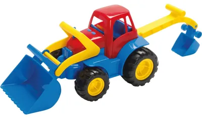 Produktbild von Eduplay Spielzeug Baggerlader mit Flüsterreifen - backhoe loader