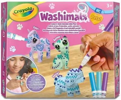 Obrázok produktu pre Crayola - Washimimos Pets 3x (Dog + Cat + Unicorn)