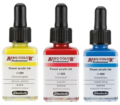 Obrázek produktu pro Akrylátový inkoust Schmincke AERO COLOR Professional Standard 28 ml - 300 šarlatová