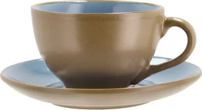 Produktbild von Bitz Tasse mit Untertasse wood/ocean 0,24 l