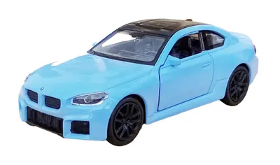 Produktbild von BMW M2 2023 Modellauto aus Metall mit Rückzug Modell Auto Spielzeugauto 81 (Hellblau)