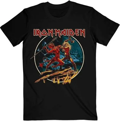 Produktbild von Iron Maiden Number Of The Beast Run To The Hills Circular Black L T-Shirt