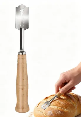 Bäckermesser-Set mit 5 Klingen und Lederscheide