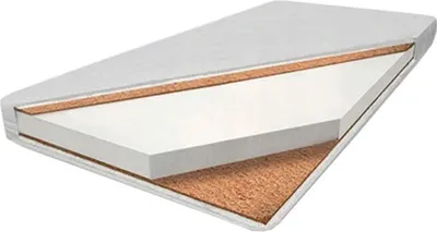 Produktbild von Kindermatratze für das Kinderbett - Abnehmbarer Bezug Weiß, Kokos-Schaum-Kokosmatratze 70x140x10 cm