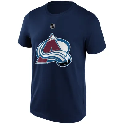 Zdjęcie produktu dla Męska koszulka Fanatics NHL z nadrukiem imienia i numeru Colorado Avalanche #29 MacKinnon, granatowa – rozmiar 2XL