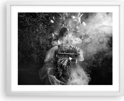 Produktbild von Gerahmtes Poster - Weißer Rahmen - Retro Vintage Frau - 50x40 cm - Wand Bild - Wanddeko - Wandbilder - Kunstposter - Wandposter - Bilderrahmen - Bilder - Kunstdruck - Wanddekoration - P2WAA50x40-4940