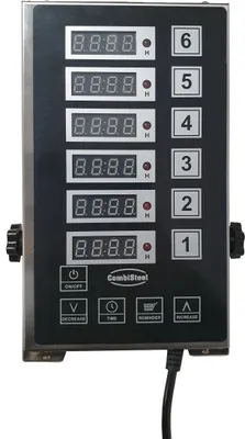 Produktbild von CHEFGASTRO Digitaler Küchentimer mit 6 Kanälen HxBxT 3,6x13x24cm