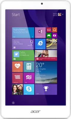 Produktbild von Acer Iconia W1-810-16HN, Mini-Tablet, Tablet, Windows 8.1, 32-bit, Weiß, Lithium Polymer (LiPo)