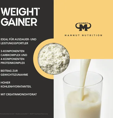 Produktbild von Weight Gainer Crash 5000 - 1400 g Zipp-Beutel, 1 x 1400 g Beutel, Geschmack: Vanille