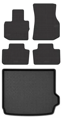 Immagine prodotto di Tappetini gomma SolidTread + bagagliaio per BMW X4 G02 2018- SUV 5 pezzi