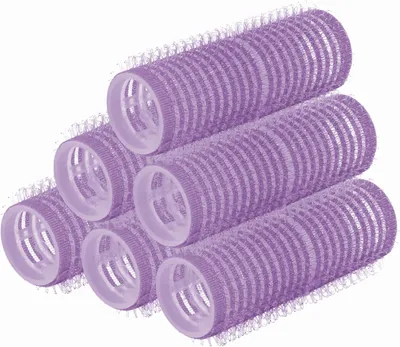 Produktbild von Selbsthaftende Lockenwickler (⌀ 21 mm, lila, 6 Stück) für Locken und voluminöse Frisuren
