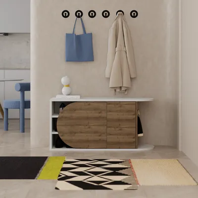 Obrázok produktu pre Skye Decor, Botník (skrinka na topánky) - Lisane (hititte + biela)