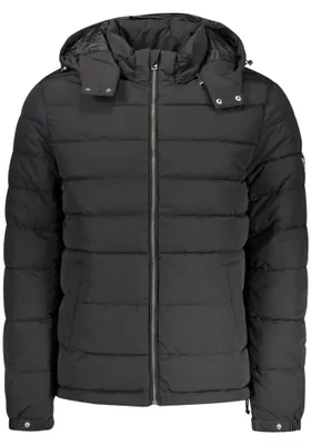 Produktbild von Herrenjacke Schwarz: Abnehmbare Kapuze, Wind- & Wasserabweisend