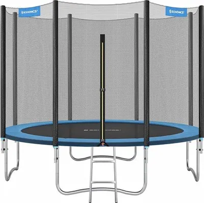Immagine prodotto di Trampolino di sicurezza con rete - Trampolini - Giardino - Nero/Blu - Ø 305