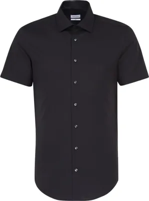Produktbild von Seidensticker BUSINESS Herren Hemd Kurzarm Kent Slim-Fit Schwarz 42