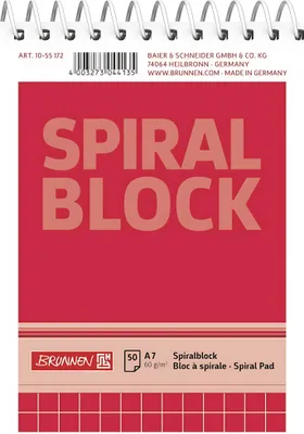 Produktbild von Spiralnotizblock DIN A7 kariert