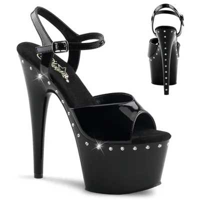 Produktbild von ADORE-709LS Damen Sandale von Pleaser, Schwarz EU 41, US 11