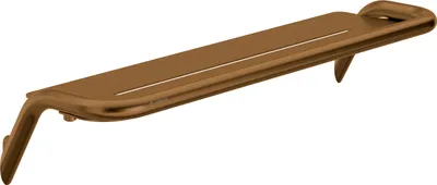 Productafbeelding van Deante - Wandplank, silia, bruin, geborsteld