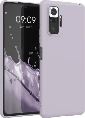 Produktbild von kwmobile Hülle kompatibel mit Xiaomi Redmi Note 10 Pro Hülle - weiches TPU Silikon Case - Cover geeignet für kabelloses Laden - Lavendel