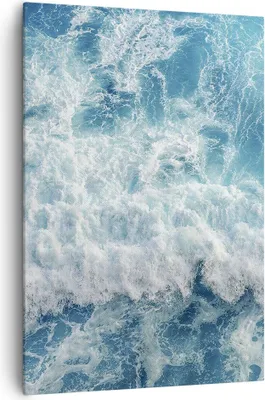 Produktbild von Bild auf Leinwand - Leinwandbild - Einteilig - Meer Welle Ozean - 70x100cm - Wand Bild - Wanddeko - Wandbilder - Leinwanddruck - Wanddekoration - Leinwand bilder - Wandbild - PA70x100-4067