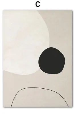Produktbild von Poster Boho Abtrakt Boho · Geschenkidee · Bilder Wohnzimmer · Wandbilder Schlafzimmer · Deko Print ohne Rahmen · Motiv C · 60 × 90 cm